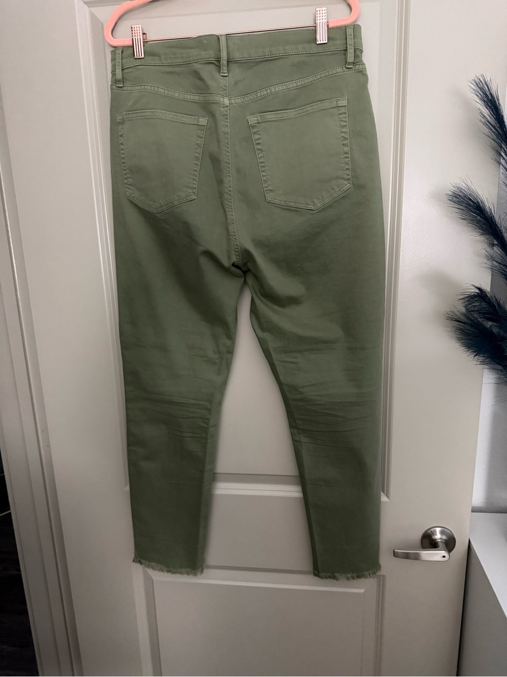ANN TAYLOR LOFT Olive Utility-Style Skinny Pants NWOT - Picture 3 of 5